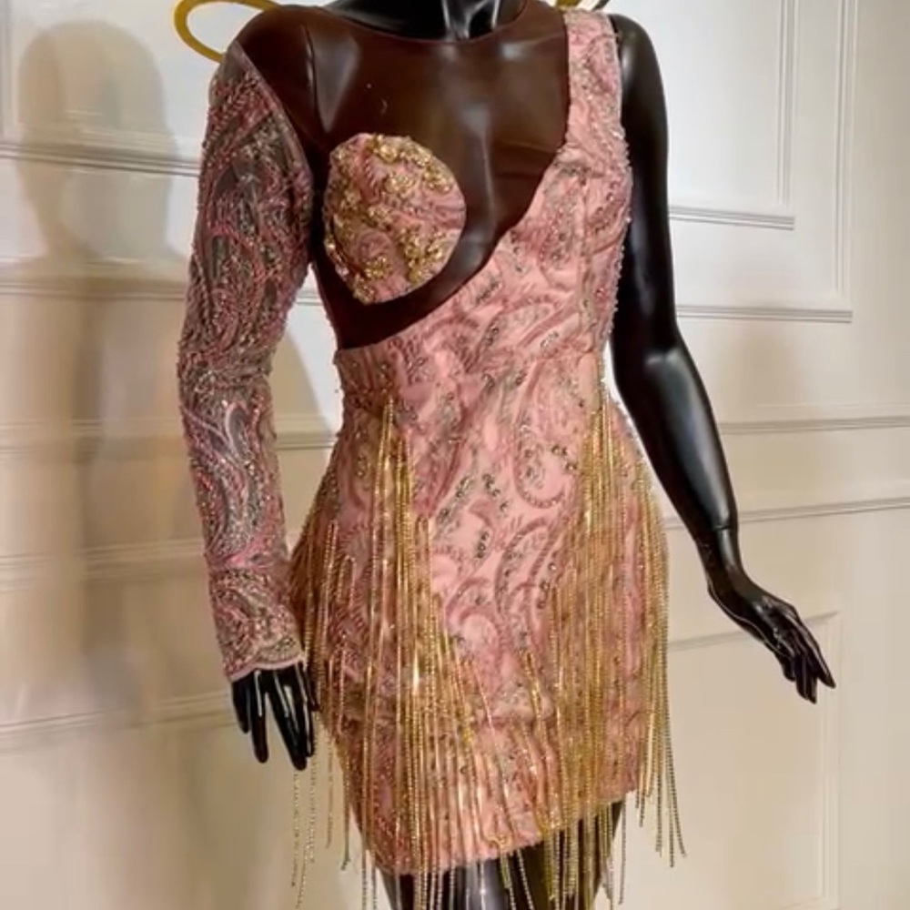 Custom made baby pink Birthday Dress